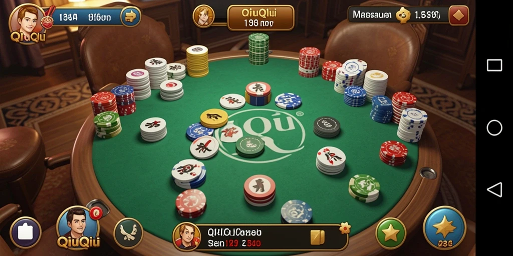 Gameplay seru 234E pada permainan QiuQiu.
