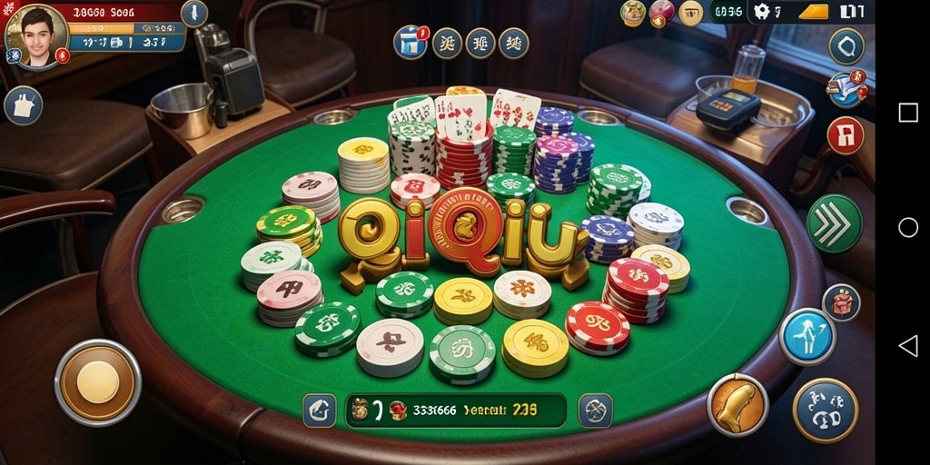 Tampilan gameplay seru dalam permainan QiuQiu 333666.