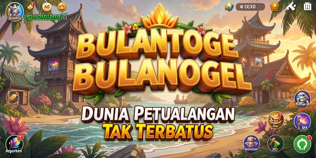 Screenshot menunjukkan aksi pertarungan epik di dunia BULANTOGEL.
