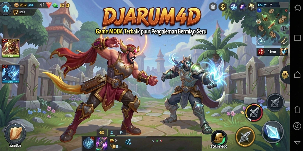Screenshot gameplay DJARUM4D yang menampilkan pertarungan seru.
