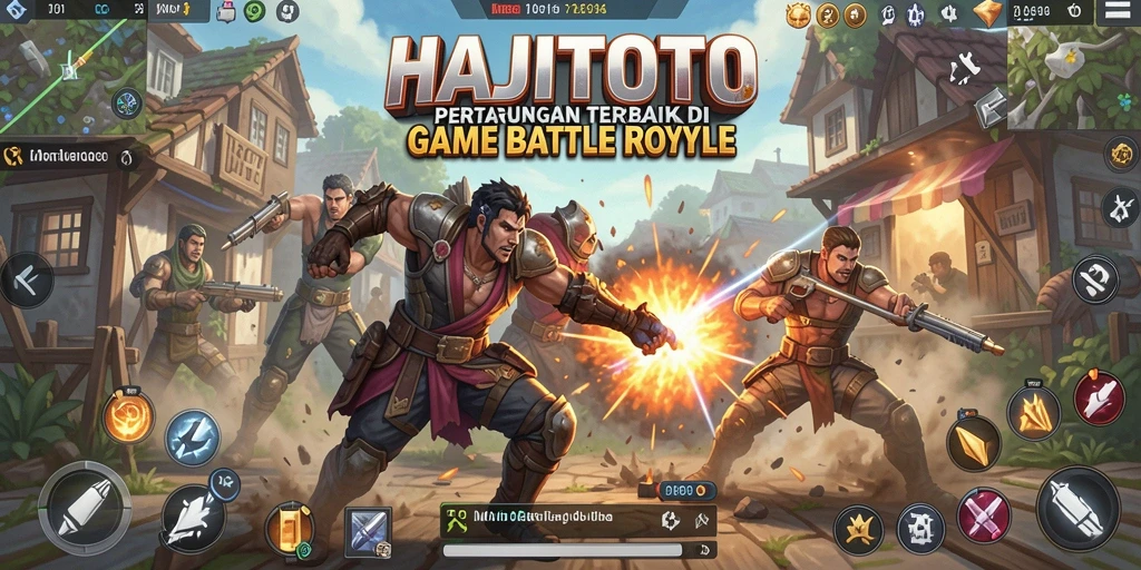 Gameplay HAJITOTO yang intens dan menegangkan di arena Battle Royale.