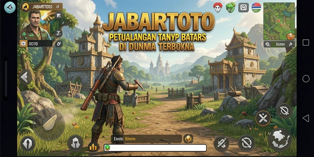 Screenshot gameplay JABARTOTO yang menampilkan eksplorasi dunia terbuka yang menakjubkan.