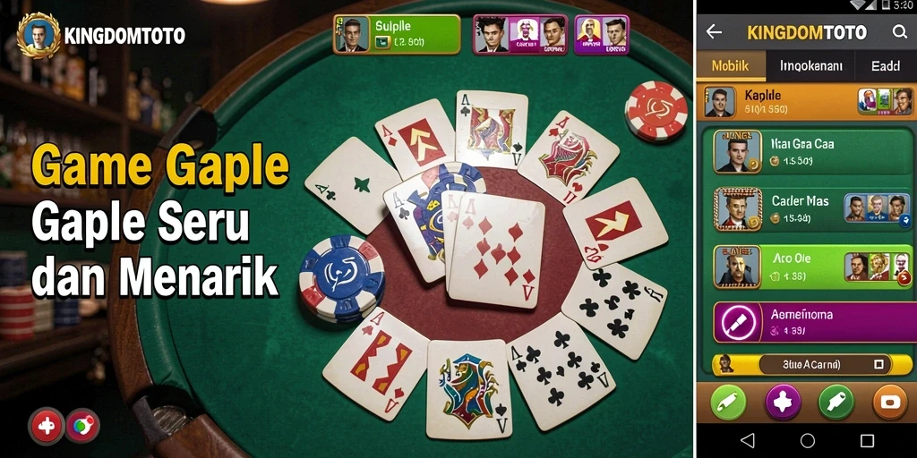 Gameplay KINGDOMTOTO yang seru dalam permainan Gaple.