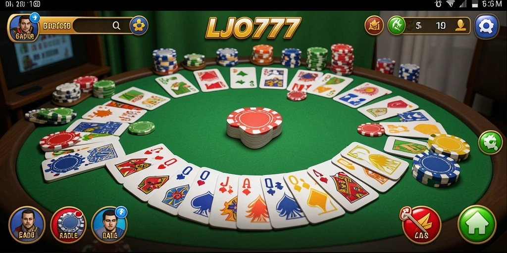 Gambar permainan Gaple yang seru dan menarik dalam LJO777.