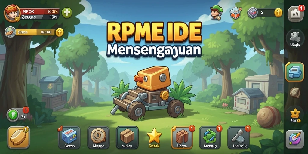Tampilan gameplay RPOK yang menarik dan warna-warni.