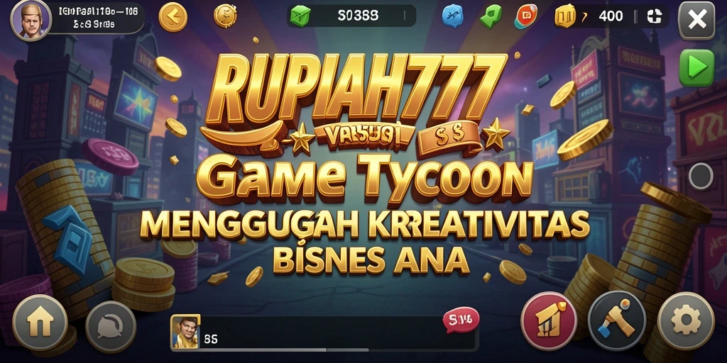Tangkapan layar gameplay RUPIAH777 menunjukkan proses membangun kerajaan bisnis.