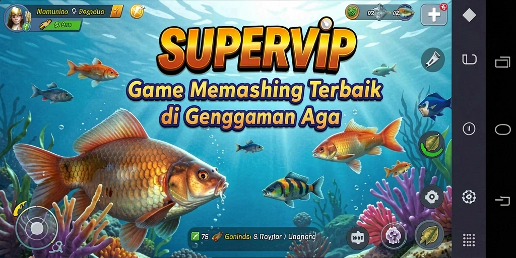 Tangkapan ikan besar dalam gameplay SUPERVIP yang menegangkan.