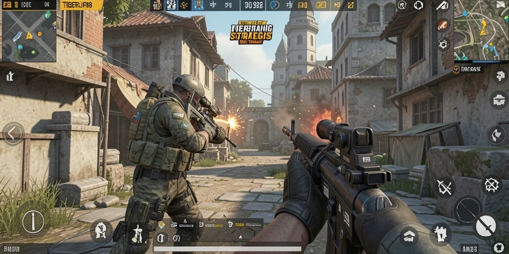 Tampilan aksi seru dalam gameplay TIGERJP88 dengan grafis menawan.